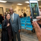 Alice Waters and Gary May